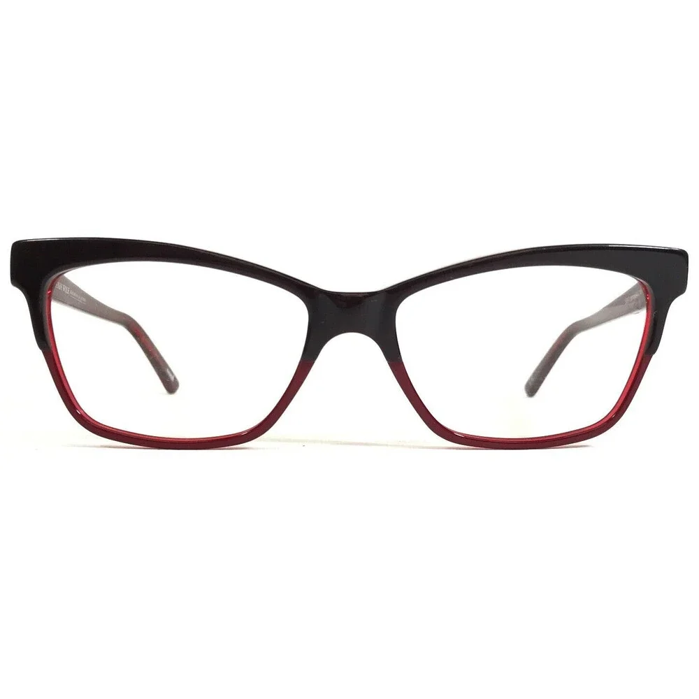 Andy Wolf Eyeglasses Frames 5061 col. d Black Red Cat Eye Full Rim 54-16-140